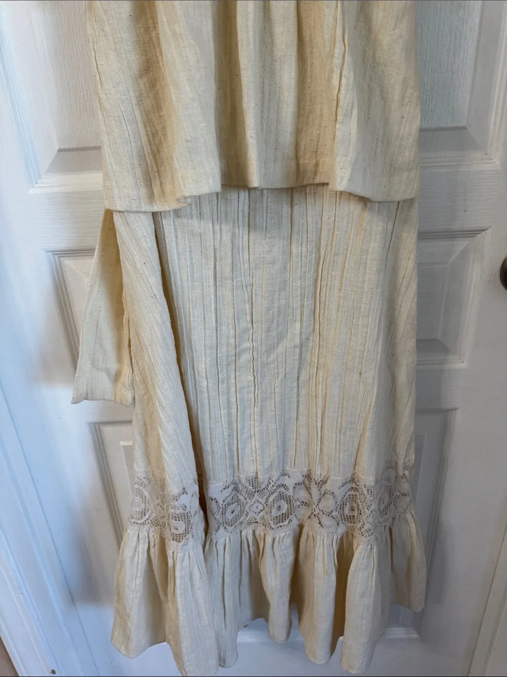 *RARE* RAE Dolls San Francisco Ivory Lace-Trimmed Two-Piece Maxi Dress - Picture 10 of 10